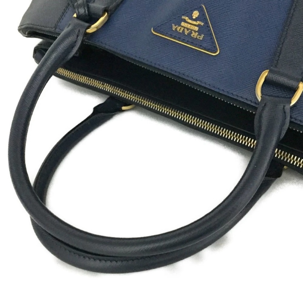 Prada Elegant Blue Satchel/Tote Bag - Picture 5 of 10